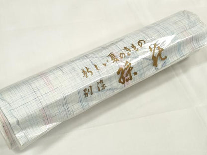 平和屋着物∴夏物 小紋・浴衣兼用 反物 着尺 草花文 綿 逸品 未使用 DAAW7445zzz
