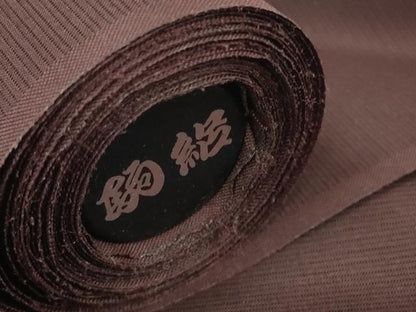 平和屋着物＊夏物 色無地 反物 着尺 駒絽 黒鳶色 洗える着物 未使用 DAAW7460zzz