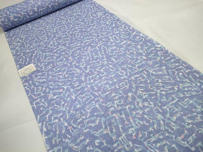 平和屋着物＊夏物 小紋 反物 着尺 駒絽 幾何学文様 洗える着物 未使用 DAAW7486zzz