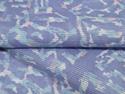 平和屋着物＊夏物 小紋 反物 着尺 駒絽 幾何学文様 洗える着物 未使用 DAAW7486zzz