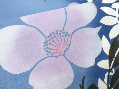 平和屋着物∴夏物 浴衣 反物 着尺 花並べ 綿 逸品 未使用 DAAW7533zzz