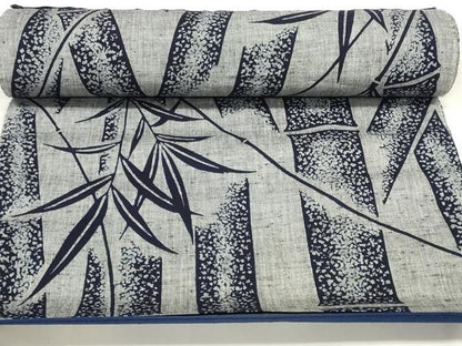 平和屋着物＊夏物　浴衣　反物　着尺　助六染　笹竹文　綿　逸品　未使用　DAAW7534zzz