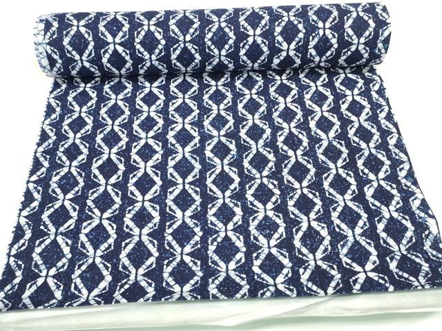 平和屋着物∴夏物 浴衣 反物 着尺 光源氏 七宝間道 綿 逸品 未使用 DAAW7536zzz