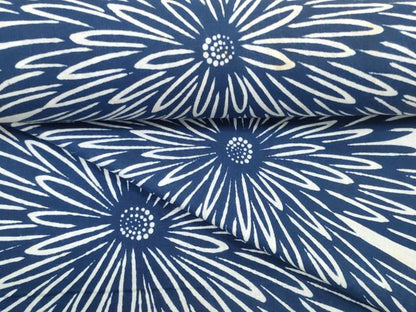 平和屋着物∴夏物 浴衣 反物 着尺 東京本染 菊 綿 逸品 未使用 DAAW7537zzz