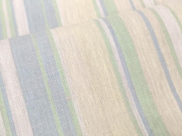 平和屋着物＊夏物　浴衣　反物　着尺　間道　綿　逸品　未使用　DAAW7541zzz