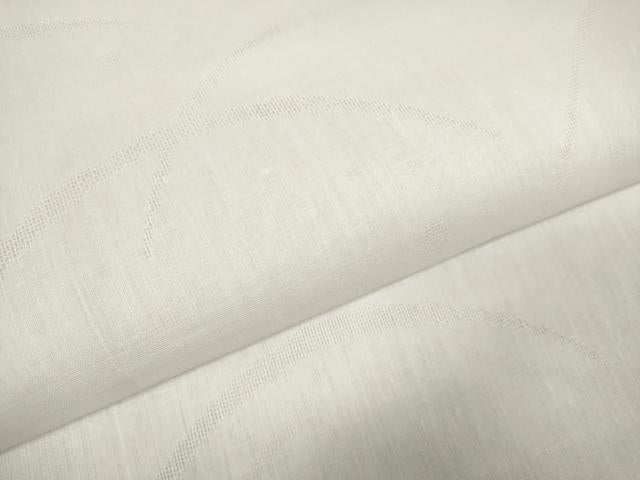 平和屋着物＊夏物　長襦袢　反物　着尺　芝紋紗　生成り色　麻　逸品　未使用　DAAW7722zzz