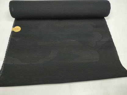 平和屋着物＊夏物 西陣 名古屋帯 帯反物 黒共帯 雲重ね文 証紙付き 逸品 未使用 DAAW7748zzz
