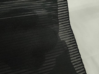 平和屋着物＊夏物 西陣 名古屋帯 帯反物 黒共帯 雲重ね文 証紙付き 逸品 未使用 DAAW7748zzz