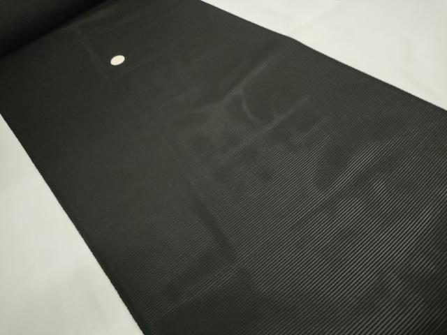 平和屋着物＊夏物 黒紋付 黒反物 着尺 絽 深泥黒 丹後ちりめん 逸品 未使用 DAAW7753zzz