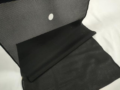 平和屋着物＊夏物　黒紋付　黒反物　着尺　絽　逸品　未使用　DAAW7754zzz