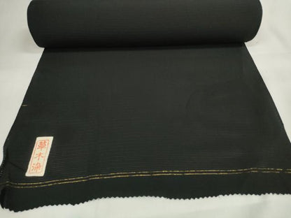 平和屋着物＊夏物 黒紋付 黒反物 着尺 絽 草木染 逸品 未使用 DAAW7755zzz
