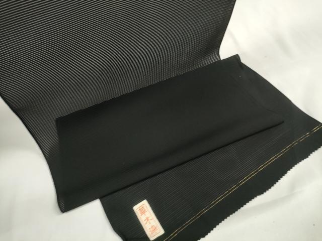 平和屋着物＊夏物 黒紋付 黒反物 着尺 絽 草木染 逸品 未使用 DAAW7755zzz