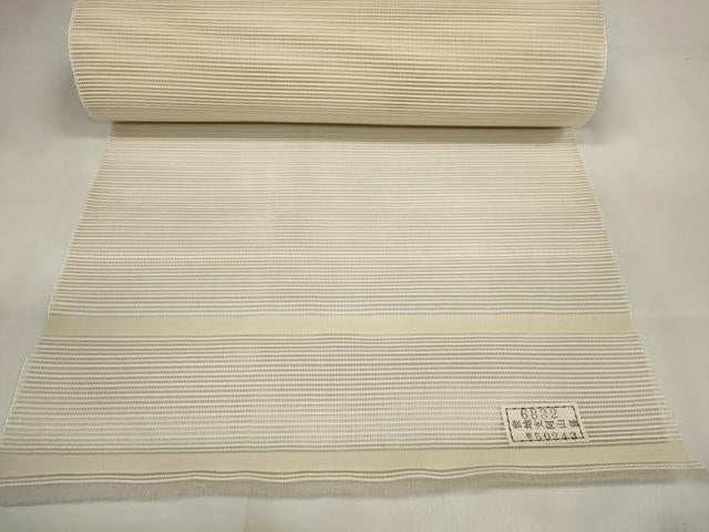平和屋着物＊夏物 名古屋帯 帯反物 絽綴れ 抽象文様 金糸 逸品 未使用 DAAW7892zzz