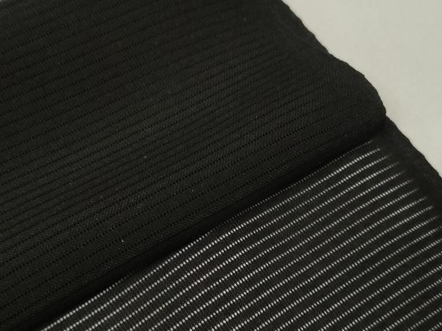 平和屋着物＊夏物 黒紋付 黒反物 着尺 絽 作家物 藍下黒染 逸品 未使用 DAAW7967zzz