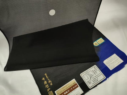 平和屋着物＊夏物 黒紋付 黒反物 着尺 絽 作家物 藍下黒染 逸品 未使用 DAAW7967zzz