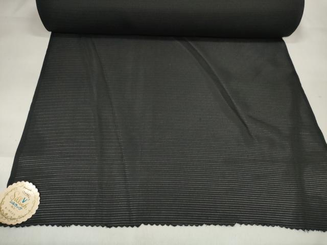 平和屋着物＊夏物 黒紋付 黒反物 着尺 絽 東レシルック 洗える着物 未使用 DAAW7968zzz