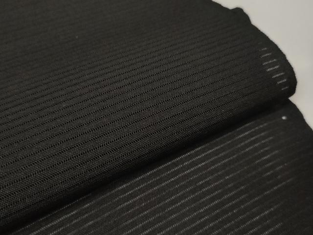 平和屋着物＊夏物 黒紋付 黒反物 着尺 絽 五泉 藍下黒染 逸品 未使用 DAAW7970zzz