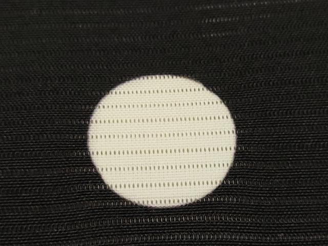 平和屋着物＊夏物 黒紋付 黒反物 着尺 絽 五泉 藍下黒染 逸品 未使用 DAAW7970zzz