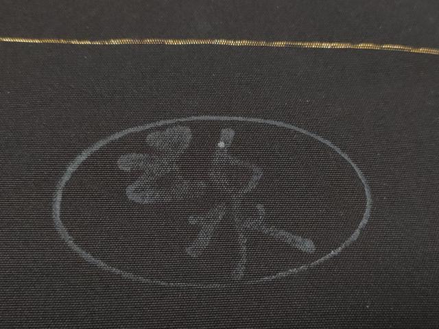 平和屋着物＊夏物 黒紋付 黒反物 着尺 絽 五泉 黒朱染 逸品 未使用 DAAW8001zzz