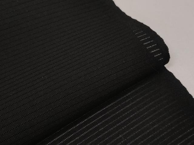 平和屋着物＊夏物 黒紋付 黒反物 着尺 駒絽 草木染 真黒 逸品 未使用 DAAW8003zzz