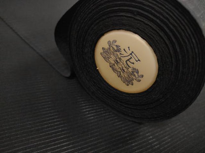平和屋着物＊夏物 黒紋付 黒反物 着尺 絽 五泉 神光 古代泥黒染 逸品 未使用 DAAW8004zzz