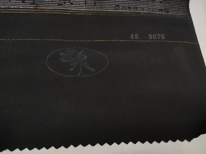 平和屋着物＊夏物 黒紋付 黒反物 着尺 絽 五泉 神光 古代泥黒染 逸品 未使用 DAAW8004zzz