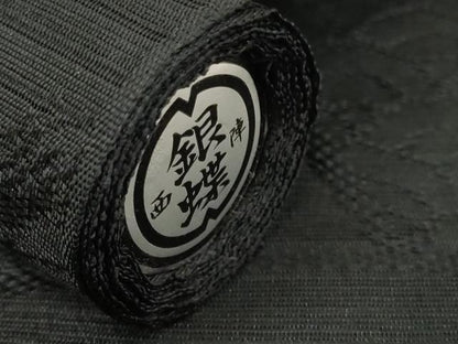 平和屋着物＊夏物　西陣　名古屋帯　帯反物　黒共帯　絽　吉祥文　証紙付き　逸品　未使用　DAAW8075zzz