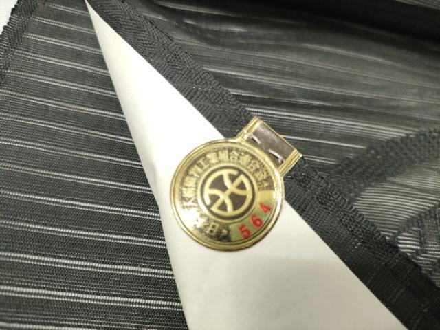 平和屋着物＊夏物　西陣　名古屋帯　帯反物　黒共帯　絽　吉祥文　証紙付き　逸品　未使用　DAAW8075zzz