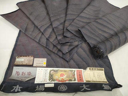 平和屋着物●本場大島紬 反物 着尺 9マルキ 陶彩染 言葉の花束 藤絹織物謹製 証紙付き 逸品 未使用 DAAW8087zzz