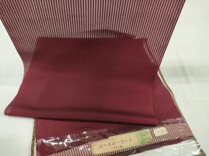 平和屋着物▽羽織・コート 反物 羽尺 雨コート スリーシーズン 春夏秋 塵除け 透かし織 縞 逸品 未使用 DAAW8107zzz