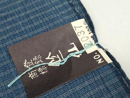 平和屋着物∴夏物 竺仙鑑製 浴衣 反物 着尺 三崩文様 証紙付き 綿 逸品 未使用 DAAW8111zzz