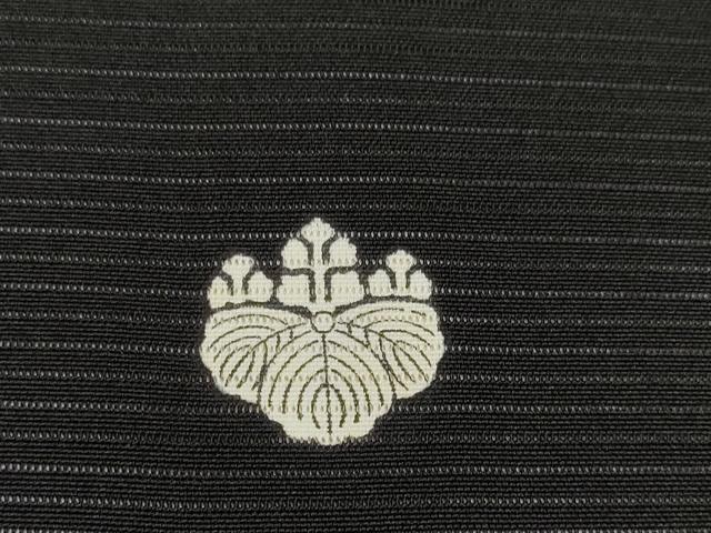 平和屋着物＊夏物 黒紋付 黒反物 着尺 絽 草木染 逸品 未使用 DAAW8154zzz