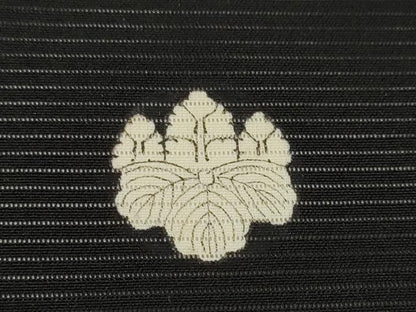 平和屋着物＊夏物 黒紋付 黒反物 着尺 絹ばら 逸品 未使用 DAAW8155zzz
