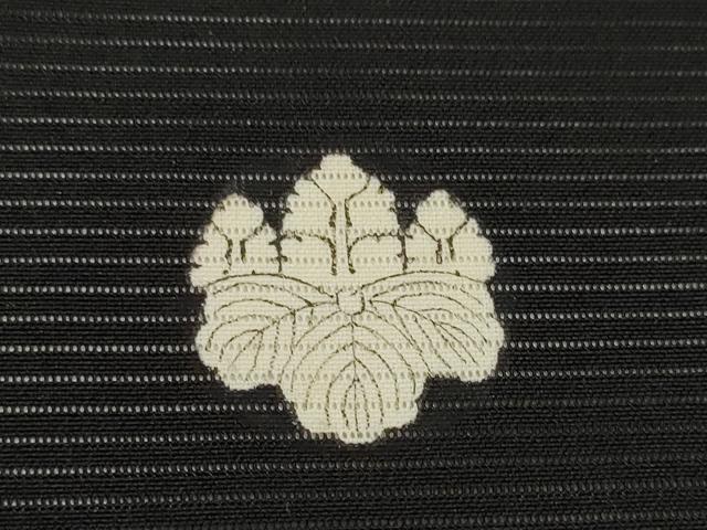平和屋着物＊夏物 黒紋付 黒反物 着尺 絹ばら 逸品 未使用 DAAW8155zzz