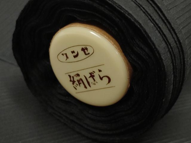 平和屋着物＊夏物 黒紋付 黒反物 着尺 絹ばら 逸品 未使用 DAAW8155zzz