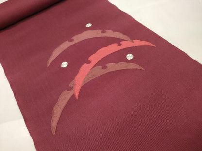 平和屋着物＊夏物 名古屋帯 帯反物 駒刺繍 総刺繍 露芝文 大丸扱い 逸品 未使用 DAAW8156zzz