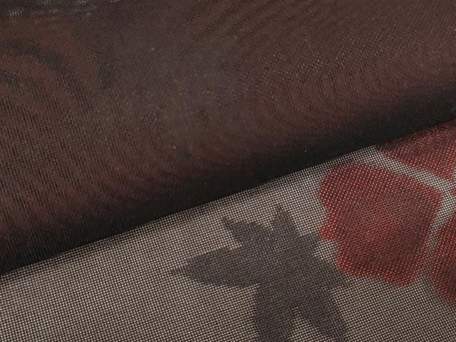 平和屋着物▽西陣 羽織・コート 反物 羽尺 スリーシーズン 春夏秋 紗 枝花文 逸品 未使用 DAAW8166zzz