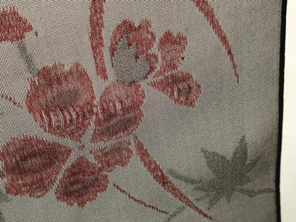 平和屋着物▽西陣 羽織・コート 反物 羽尺 スリーシーズン 春夏秋 紗 枝花文 逸品 未使用 DAAW8166zzz