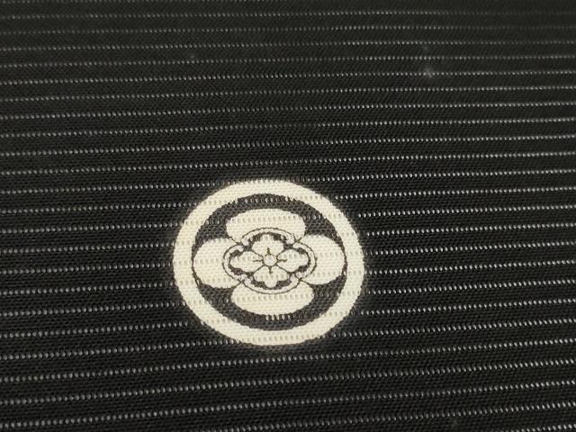 平和屋着物＊夏物 黒紋付 黒反物 着尺 絽 天翔 神路黒 紅花下 逸品 未使用 DAAW8177zzz