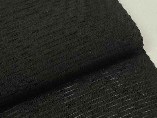 平和屋着物＊夏物 黒紋付 黒反物 着尺 駒絽 古代泥黒染 神光黒 逸品 未使用 DAAW8180zzz