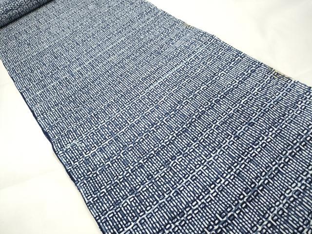 平和屋着物∴夏物 男性 浴衣 反物 着尺 抽象文様 綿 逸品 未使用 DAAW8183zzz