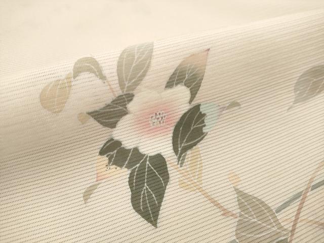 平和屋着物＊夏物 付下げ 反物 着尺 駒絽 五泉 友禅 枝花文 逸品 未使用 DAAW8187zzz