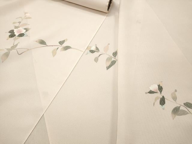 平和屋着物＊夏物 付下げ 反物 着尺 駒絽 五泉 友禅 枝花文 逸品 未使用 DAAW8187zzz
