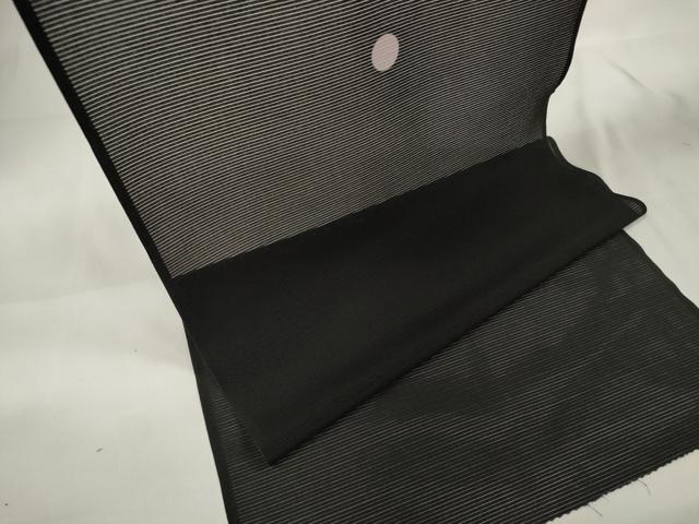 平和屋着物＊夏物 黒紋付 黒反物 着尺 絽 洗える着物 未使用 DAAW8191zzz