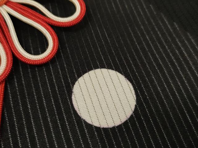 平和屋着物＊夏物 黒紋付 黒反物 着尺 壁絽 瑞鳳黒 逸品 未使用 DAAW8194zzz