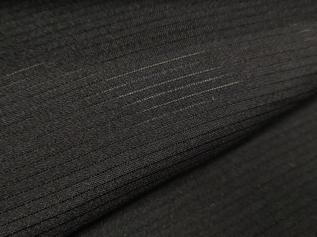 平和屋着物＊夏物 黒紋付 黒反物 着尺 壁絽 瑞鳳黒 逸品 未使用 DAAW8194zzz