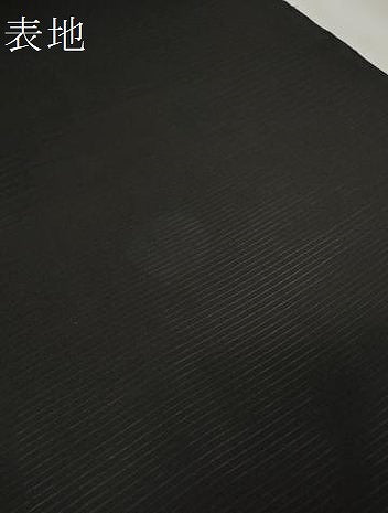 平和屋着物＊夏物 男性 黒紋付 羽織・コート 黒生地 反物 着尺 堅牢染 逸品 未使用 DAAW8227zzz