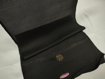 平和屋着物＊夏物 男性 黒紋付 羽織・コート 黒生地 反物 着尺 堅牢染 逸品 未使用 DAAW8227zzz