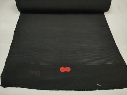 平和屋着物＊夏物 黒紋付 黒反物 着尺 絽 逸品 未使用 DAAW8228zzz