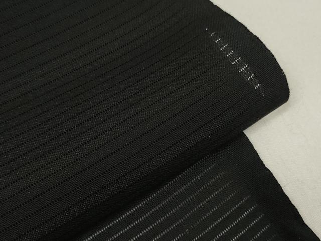平和屋着物＊夏物 黒紋付 黒反物 着尺 絽 逸品 未使用 DAAW8228zzz